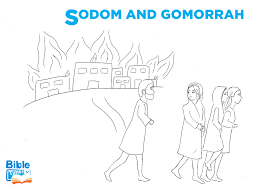 Sodom Gomorrah Bible Coloring Page Perfect For Toddlers Preschoolers And Kindergartners Lot Bible Stories For Kids Bible Coloring Pages Childrens Bible