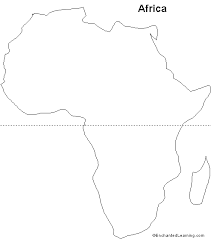 Choose from a large collection of printable outline blank maps. Outline Map Africa Africa Map Africa Outline Geography
