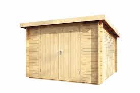 Selbst in der kleinsten ecke oder unter. Gartenhaus Geratehaus Flachdach 300x300cm Doppeltur 34mm Holz Haus Bausatz Vom Garten Fachhandler