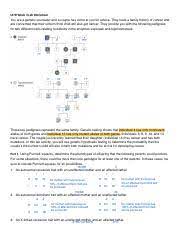 B is the correct answer. Ls7b Pedigrees Lab Worksheet Pdf Ls7b Week 3 Lab Worksheet You Are A Genetic Counselor And A Couple Has Come To You For Advice They Have A Family Course Hero