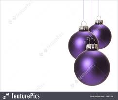 Luxury holiday balls background for invitation or seasons greeting. Purple Christmas Ornaments Photo