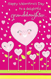 ♥ i am so happy that we are friends! Happy Valentine S Day To A Delightful Granddaughter Custom Card