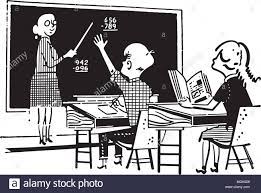 Lehrer Und Schuler In Der Klasse Retro Clipart Illustration Stock Vektorgrafik Alamy Archivfotos herunterladen weihnachten schwarz weiss. retro clipart illustration stock