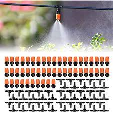 Amazon Com Subclap 100pcs 50pairs Drip Irrigation Kits Adjustable Misting Drippers Tubing Connecter Irrigation Sprinklers Head Watering System For Garden Lawn Farm Vegetable Garden Garden Outdoor