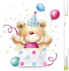 Orsacchiotto Con Il Regalo Scheda Di Buon Compleanno Illustrazione Di Stock Immagine Buon Compleanno Biglietti Di Buon Compleanno Auguri Di Buon Compleanno
