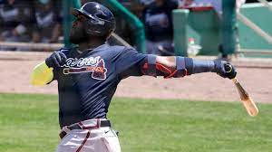 Atlanta braves signed free agent cf marcell ozuna. Marcell Ozuna Hits Three Run Home Run Vs Red Sox