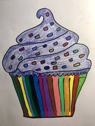 Cupcakes Don T Have To Be Boring Went Crazy With My New Colored Pencils Cupcake Drawing Colored Pencils Drawings