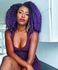 This grungier look flips the script on violet hair color—a lot more gray is in play with this black purple hair shade (mostly prevalent at the root), which also takes on a silvery tinge at the ends. 23 Fun Hair Color Ideas For Black Women Pink Purple Blonde And Blue Oh My Hello Bombshell
