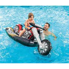 Intex 57534ep Cruiser Motorcycle Inflatable Ride On Pool Float Toy With Handles For Kids Ages 3 In 2021 Riding Motorcycle Inflatable Pool Floats Pool Floats For Kids