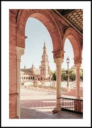 Unter den römern blühte es ab dem 2. Spanien Platz Sevilla Poster Architektur Poster Posterstore De