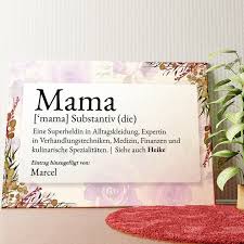 English dictionary definition of mama. Mama Definition Personalisierbares Leinwandbild Liebesleinwand De