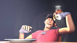 Literally Just A Picture Of Scout Eating A Pizza Games Teamfortress2 Steam Tf2 Steamnewrelease Gaming Valve Team Fortress 2 Scout Team Fortress