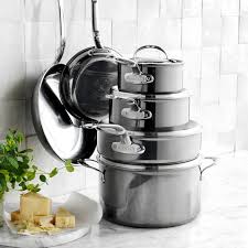 For more information or to buy: Hestan Nanobond Stainless Steel 10 Piece Cookware Set Williams Sonoma
