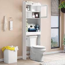 Wooden bathroom laundry in bathroom bathroom storage toilet storage bathroom cabinets white bathroom kitchen storage cupboard storage 25+ small bathroom storage creative ideas. Bathroom Cabinet Over The Toilet Bathroom Storage Space Saver With 3 Shelves And 1 Door Cabinet White Walmart Com Walmart Com