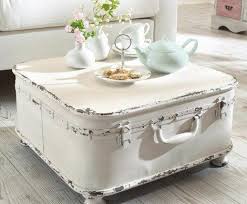 Wohnzimmertisch weiss tisch landhaus couchtisch shabby chic 130x60 beistelltisch. Moderne Wohnungseinrichtung Koffer Couchtisch Shabby Chic Stil Shabby Chic Living Shabby Chic Living Room Shabby Chic Dresser