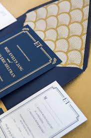 Gold Foil And Navy Art Deco Wedding Invitation Suite From Bonomo Paper Co Art Deco Invitations Art Deco Wedding Invitations Modern Art Deco Wedding Invitations