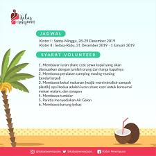 Disini anda akan menemukan pemandangan laut yang berbeda. Beras Basah Darurat Sampah Ayo Jadi Relawan Daftarin Dirimu Sekarang Bekesah