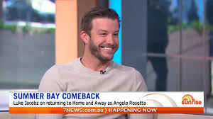 Luke jacobz (born luke jacob ashwood; Sunrise Actor Luke Jacobz On His Return To Home And Away Facebook