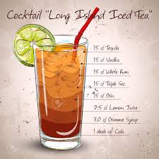 Browse our cocktail recipes and learn to mix long island iced tea was first served in the mid 1970s by robert butts, a bartender at. Cocktail Long Island Iced Tea Vodka Consisting Of Gin Rum Light Royalty Free Cliparts Vectors And Stock Illustration Image 48647852