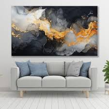 Tablou Canvas-Abstract Grey Storm – The Print Studio