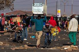 South african president cyril ramaphosa deployed the military monday to restore law and order after days of violent protests and mass looting following the imprisonment of former leader jacob zuma. Ob9o08l85zxsbm