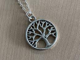 Silver Tree Of Life Necklace Tree Of Life Pendant Necklace Etsy Silver Boho Necklace Tree Of Life Necklace Silver Tree