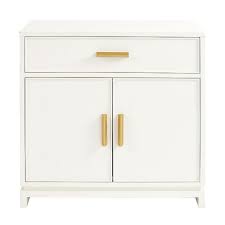Complete your bedroom with nightstands and bedside tables that offer a convenient perch for a lamp, alarm clock and reading material. Juliet White Gold Wood Nightstand