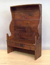 1174 Pine Settle Bench 60 H 41 1 4 W Lot 1174 Primitive Furniture Colonial Furniture Living Room Decor Country