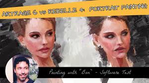 It supports a number of watercolor papers and. Artrage 6 Vs Rebelle 4 Portrait Painting Comparison Demo Youtube