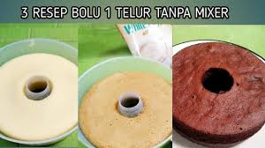 Lihat juga resep bolu crambel (kukus) enak lainnya. 3 Resep Bolu 1 Telur Tanpa Mixer Super Enak Dan Lembut Youtube