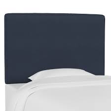 Lavish upholstery and expert tailoring create the aura of old world elegance in the arebelle headboard. Skyline Furniture Nail Button Notched Twin Headboard In Duck Black From Buybuy Baby Accuweather Shop