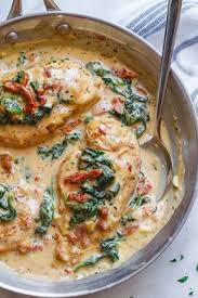 Chicken With Spinach In Creamy Parmesan Sauce In 2020 Chicken Parmesan Recipes Creamy Parmesan Sauce Recipes