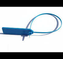 Blue ABS plastic NFC Tag Cable Tie - NXP NTAG213
