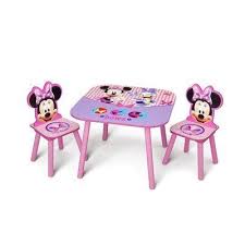 Minnie Mouse Kids 3 Piece Table And Chair Set By Delta Children S Products Http Www Amazon Kids Table Chair Set Minnie Mouse Table Wooden Table And Chairs