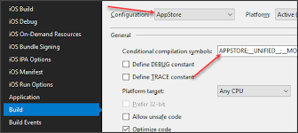 How To Use A Custom Conditional Compilation Symbol With Visual Studio 2017 Stack Overflow
