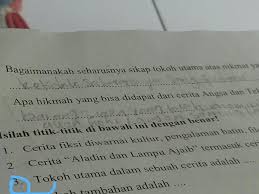 Figure jin aladin / aladdin dan lampu ajaib isi 5 (packing kotak). Tokoh Utama Dalam Sebuah Cerita Adalah Brainly Co Id