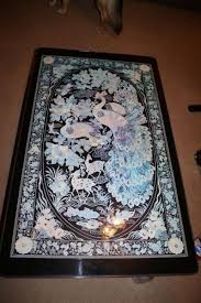 Korean Mother Of Pearl Inlay Asian Korean Folding Table Coffee Inlaid Mother Of Pearl Look Ebay Asian Home Decor Japanese Home Decor Folding Table