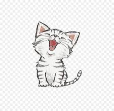 Red cute funny cat stand. Cat And Dog Cartoon
