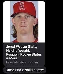 Jared Weaver's Instagram, Twitter & Facebook