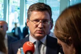 Russian Energy Minister Alexander Nowak Speaks Redakční stock fotografie