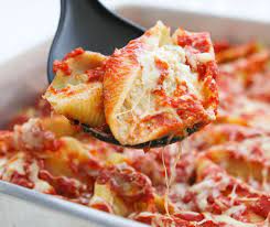 Four Cheese Stuffed Shells Pipandebby Com Recipe Cheese Stuffed Shells Food Recipes