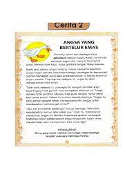 Boleh dijadikan sebagai bahan bacaan untuk para murid. Cerita Pendek Kanak Kanak