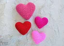 This week on ask me monday i show how to crochet a heart ornament for the galentine or valentine in your life. Free Crochet Pattern 3d Hearts