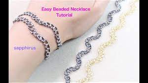 ハンドメイド 簡単 ビーズで編むタトゥーチョーカー ブレスレットの作り方 ライトアングルウィーブの編み方 tatto necklace right angle weave tutorial youtube boncuklu kolyeler boncuk boncuklu bileklikler