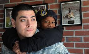 Ja-Rease Skinner and mentor Senior Airmen Vincent Gutierrez