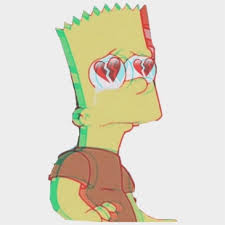 Bart simpson desenho de mrslais gartic. Sad Sticker Dos Desenhos Do Simpsons Sad Cliparts Cartoons Jing Fm