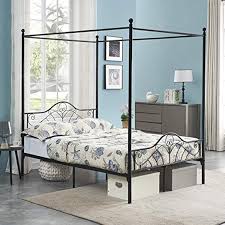 Voila Full Size Canopy Bed Frame