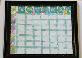 Girls Chore Chart Made Using Cricut Chore Chart Cartridge