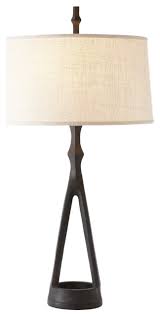 Whether your favorite fishing hideaway is full of cabin decor touches or you've used lodge furniture and western decor to warm up the look of your mountaintop getaway, we have rustic decor table lamps you'll simply adore. Modern Minimalist Industrial Iron Table Lamp Tall Geometric Open Bronze Rustic Transitional Table Lamps By My Swanky Home Houzz