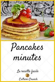 Pancakes Minutes La Recette Facile Recette Recette Facile Recettes De Cuisine